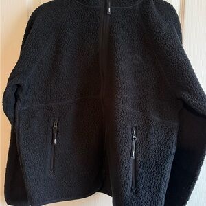 Aritzia TNA Black Polartec Thermal Pro Zip-Up Hoodie